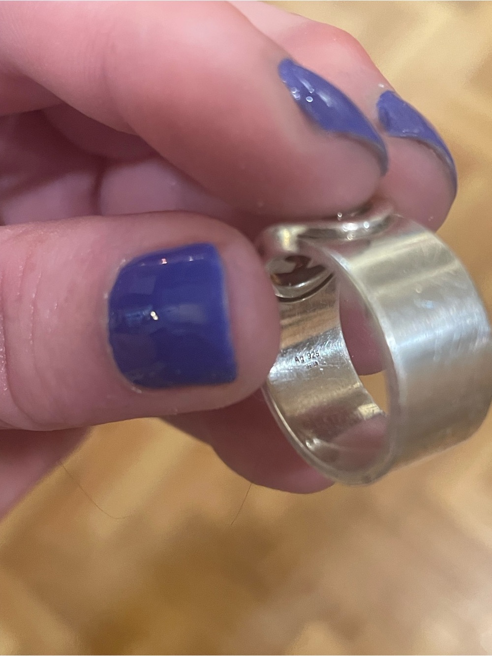 GUCCI~Interlocking G Sterling Silver Ag925 Ring - Picture 9 of 9